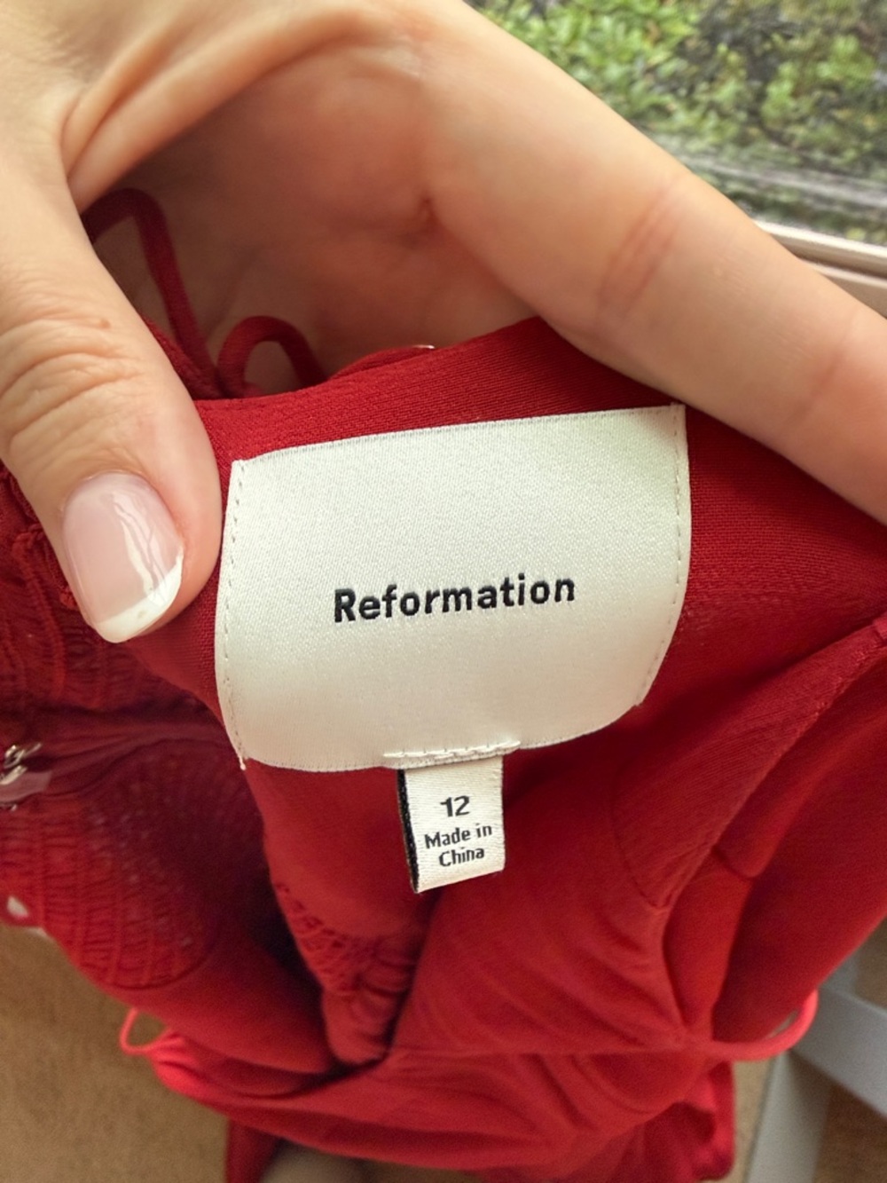 Reformation Jaelyn Red Midi Dress - size 12 - Worn Once! - Picture 9 of 12